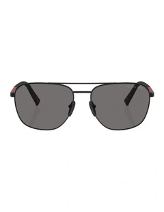 Steel Polarised Sunglasses in Black