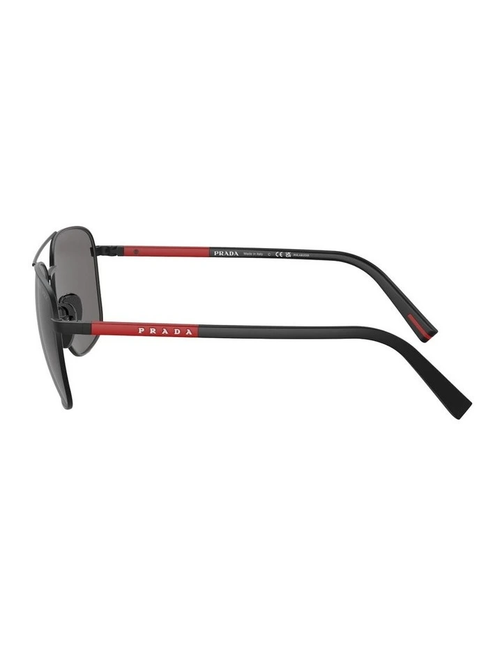 Steel Polarised Sunglasses in Black image 3