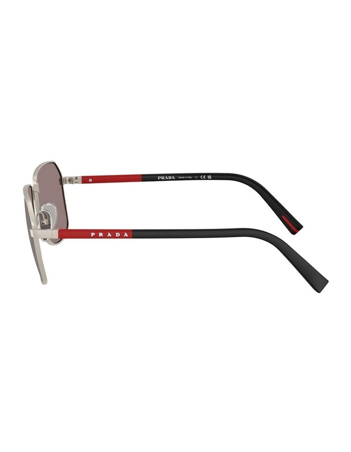 Metal Sunglasses in Brown image 2
