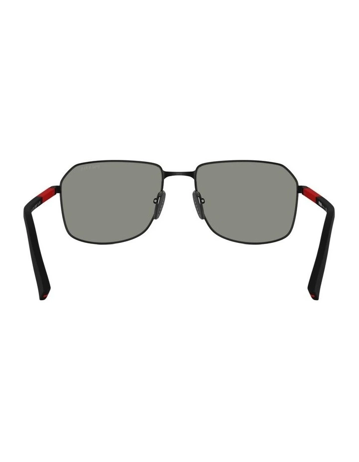 Metal Sunglasses in Black image 2