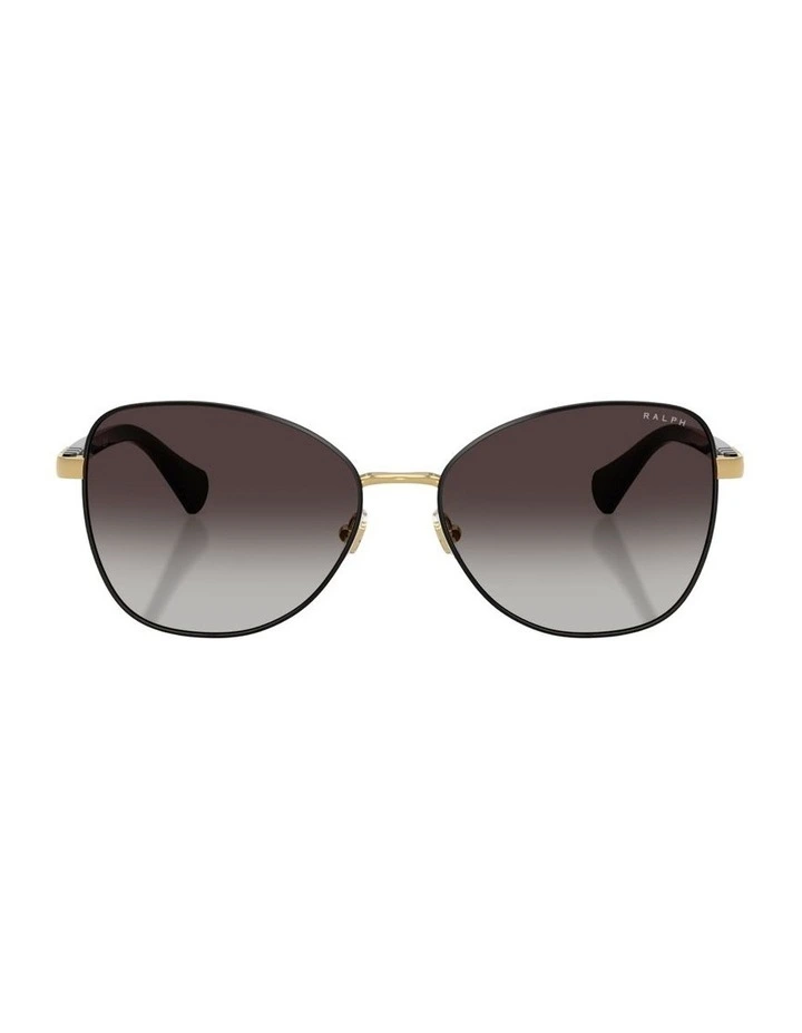 Metal Sunglasses in Black image 2