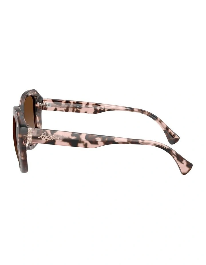 Acetate Polarised Sunglasses in Pink image 2
