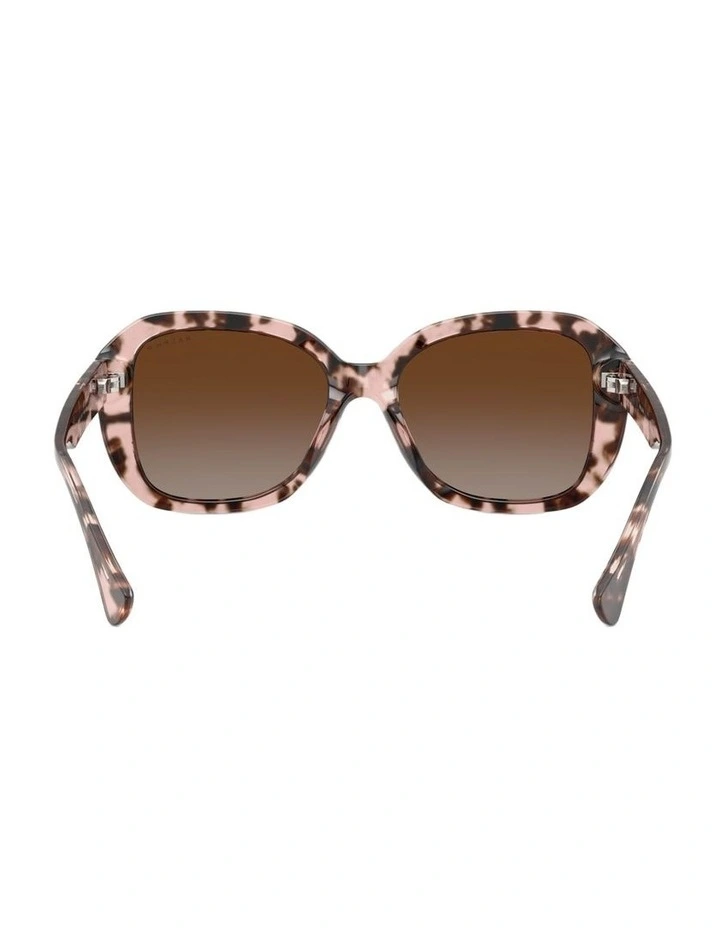 Acetate Polarised Sunglasses in Pink image 3