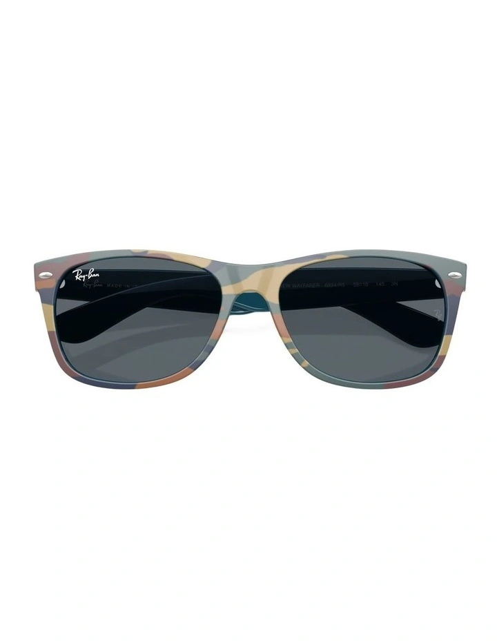 New Wayfarer Classic Nylon Sunglasses in Blue image 3
