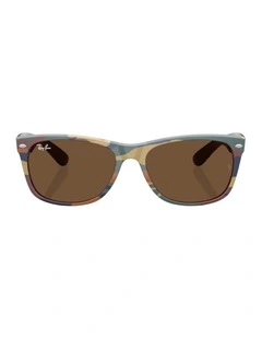 New Wayfarer Classic Nylon Sunglasses in Brown
