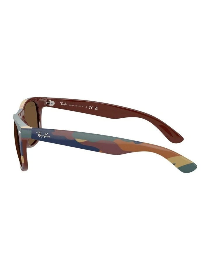 New Wayfarer Classic Nylon Sunglasses in Brown image 2