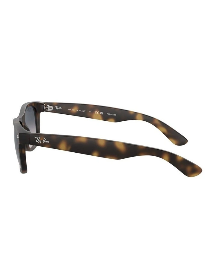 New Wayfarer Classic Nylon Polarised Sunglasses in Tortoise image 2