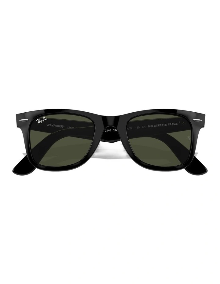 Original Wayfarer Bio-Based Acetate Sunglasses in Black image 4