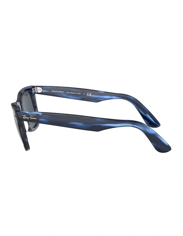 Original Wayfarer Bio-Based Acetate Sunglasses in Blue image 3
