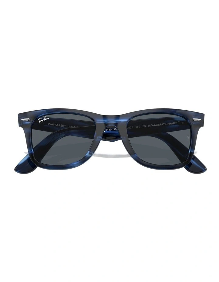 Original Wayfarer Bio-Based Acetate Sunglasses in Blue image 4