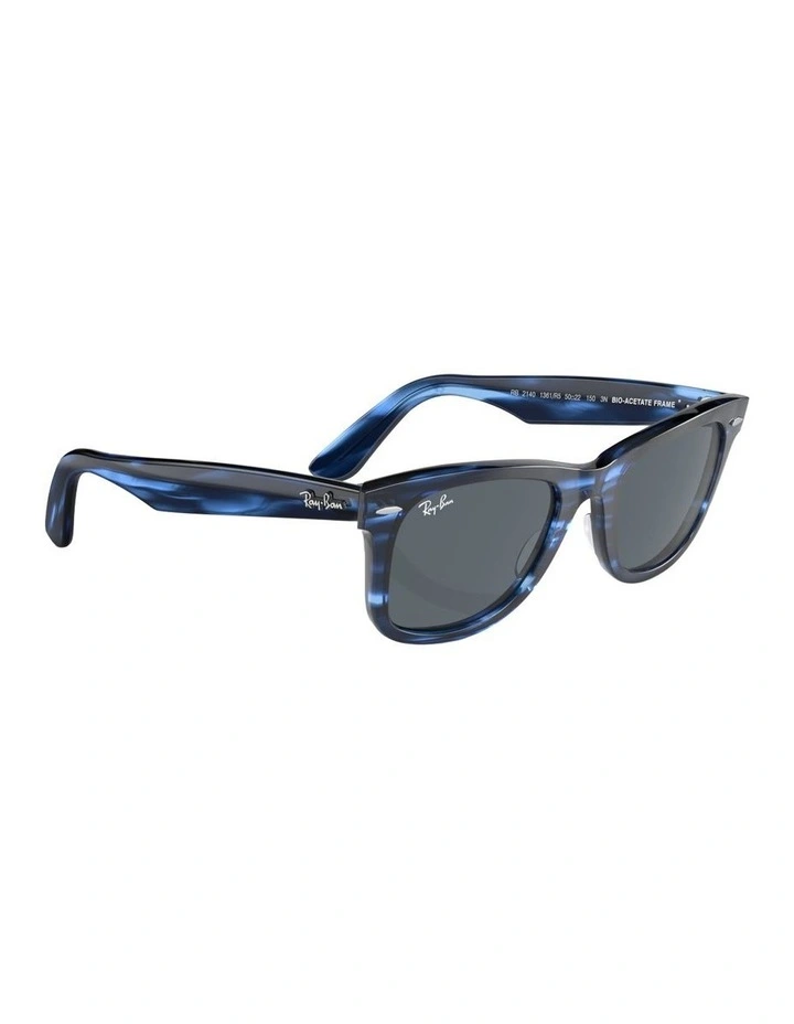 Original Wayfarer Bio-Based Acetate Sunglasses in Blue image 5