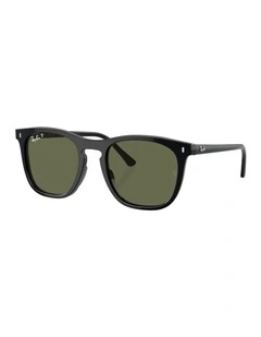 Acetate Polarised Sunglasses RB2210 in Black