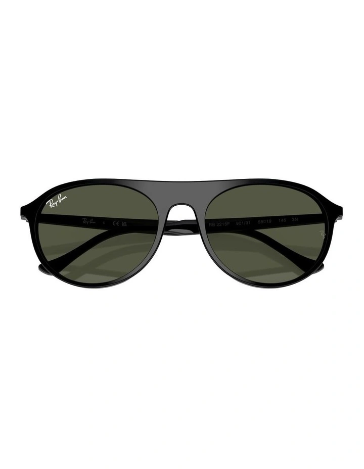 Acetate Sunglasses RB2215 in Black image 4