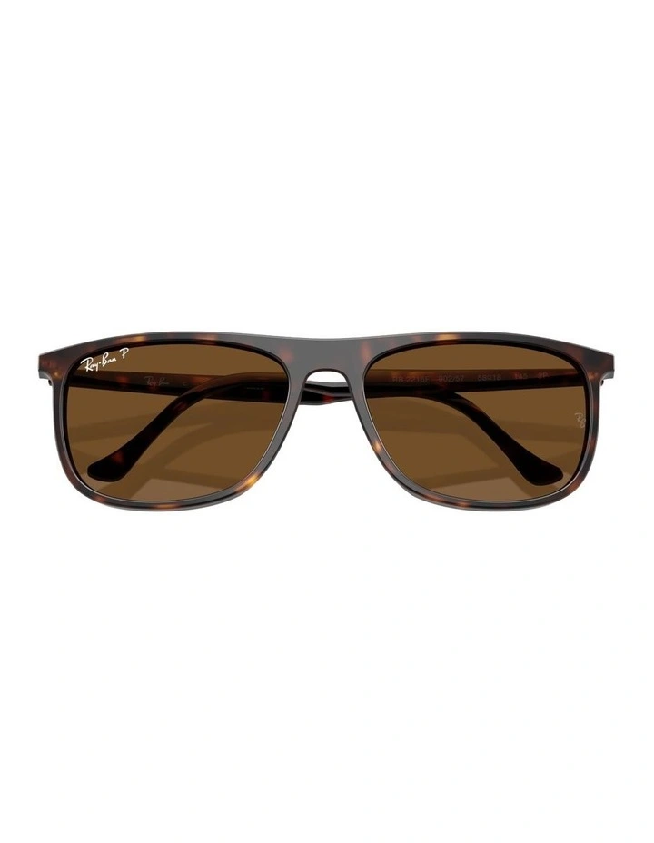 Acetate Polarised Sunglasses RB2216 in Tortoise image 4