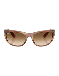 Mega Balorama Propionate Sunglasses in Tortoise
