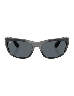 Mega Balorama Propionate Sunglasses in Grey