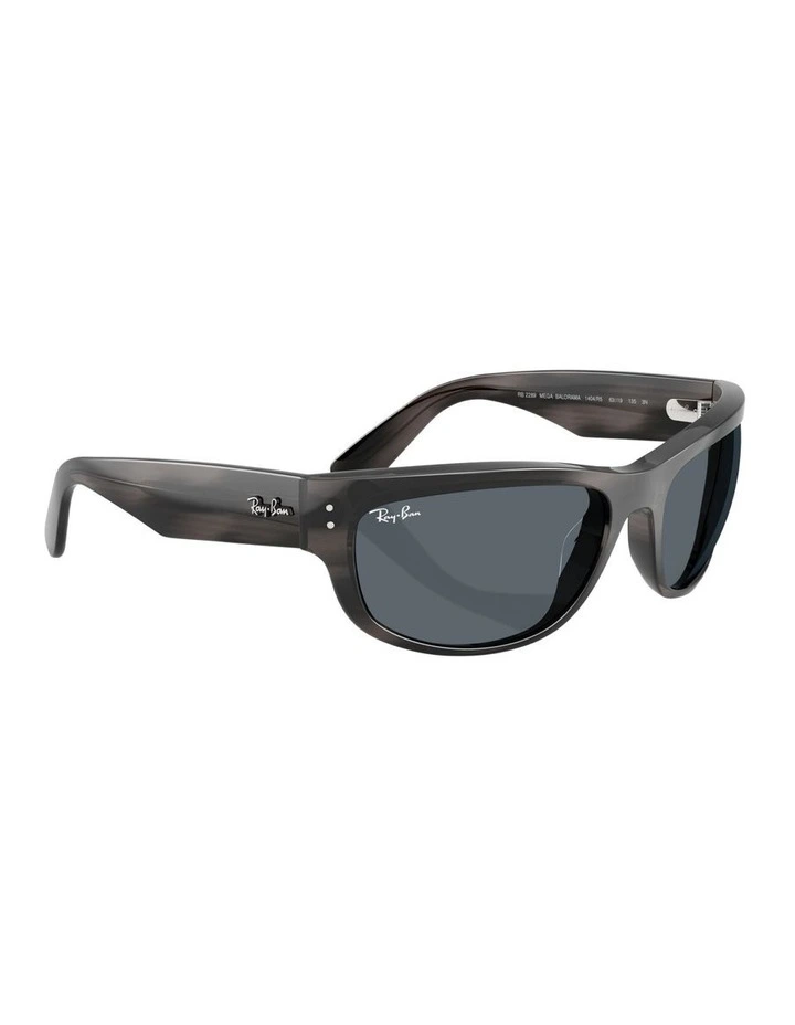 Mega Balorama Propionate Sunglasses in Grey image 4