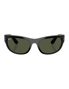 Mega Balorama Propionate Sunglasses in Black