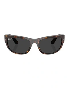 Mega Balorama Propionate Polarised Sunglasses in Tortoise