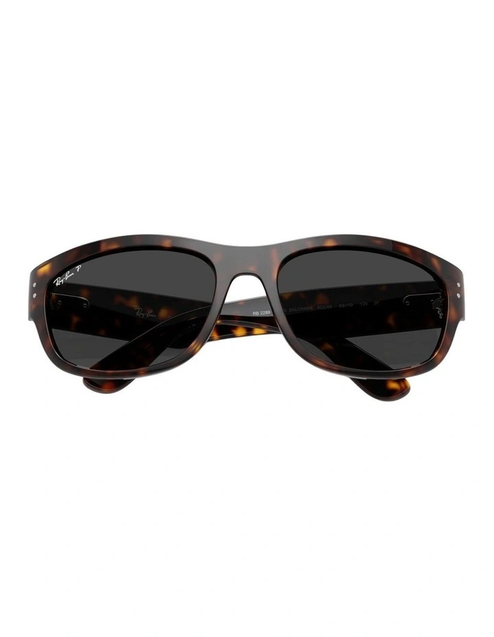 Mega Balorama Propionate Polarised Sunglasses in Tortoise image 3