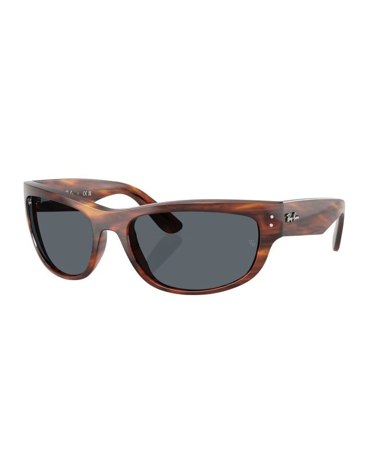 Mega Balorama Propionate Sunglasses in Brown image 1