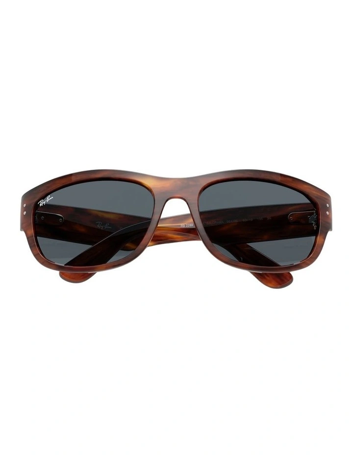 Mega Balorama Propionate Sunglasses in Brown image 4