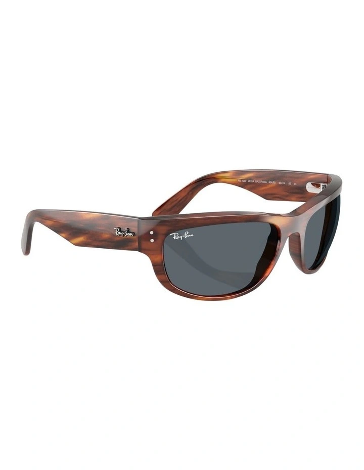 Mega Balorama Propionate Sunglasses in Brown image 5