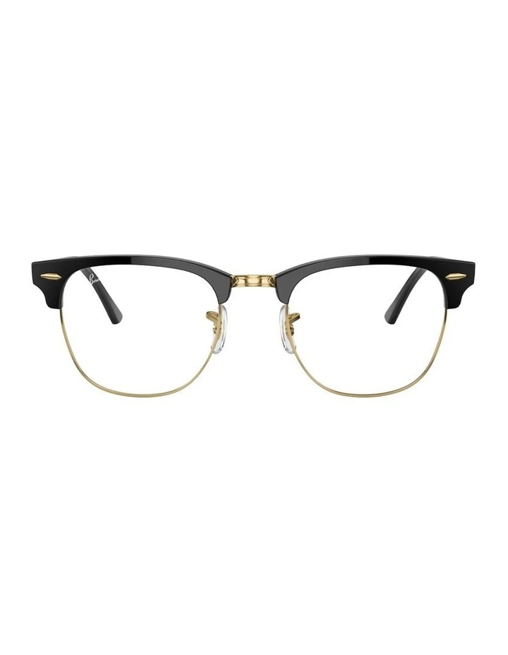 Clubmaster Acetate Sunglasses in Black image 1