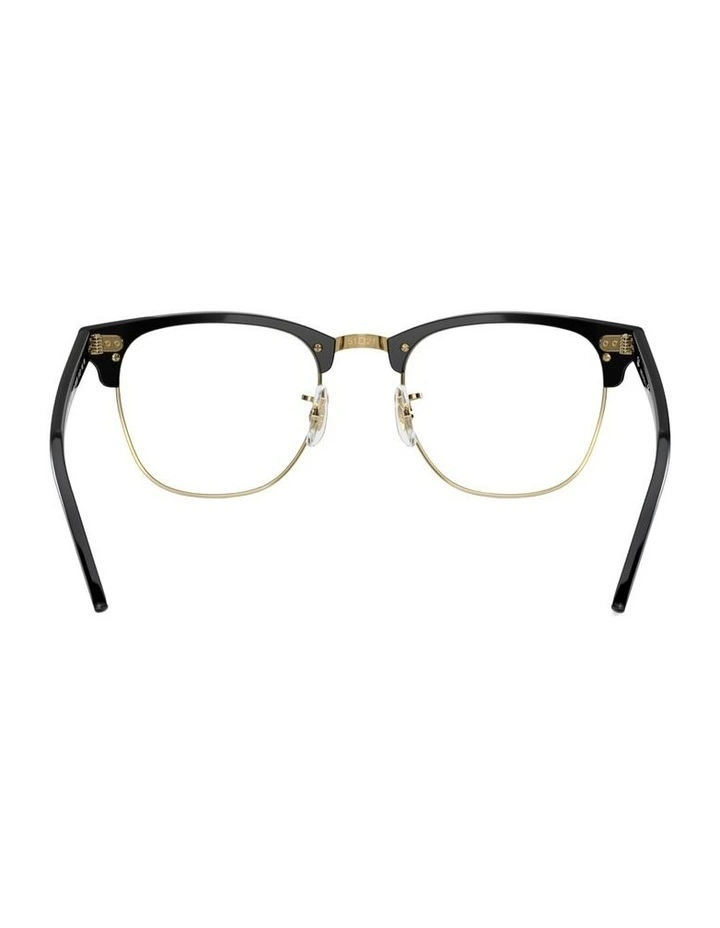 Clubmaster Acetate Sunglasses in Black image 2