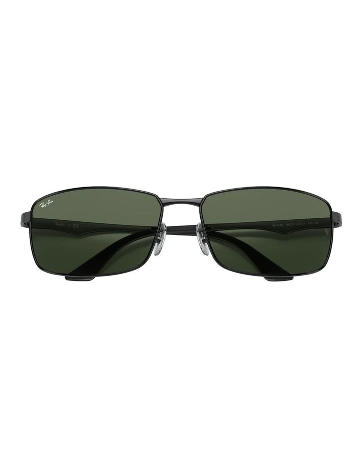 RB3498 Metal Sunglasses in Black image 3