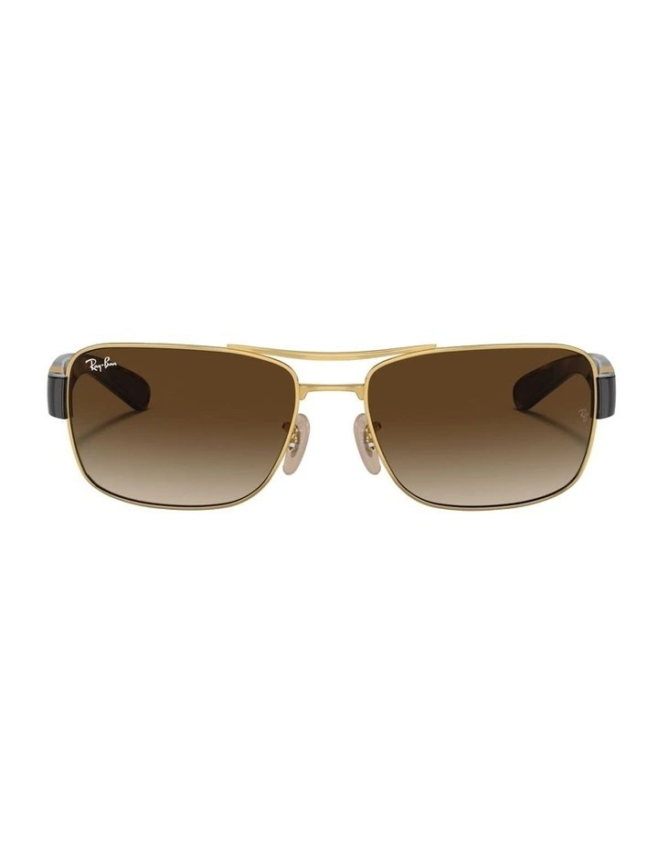 RB3522 Metal Sunglasses in Gold image 1
