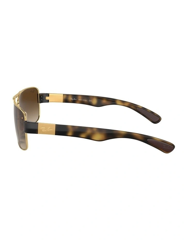 RB3522 Metal Sunglasses in Gold image 2