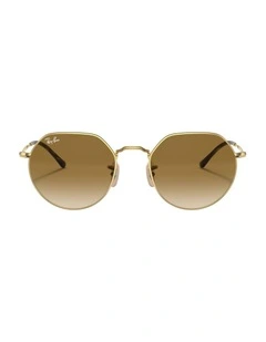 Jack Metal Sunglasses in Gold
