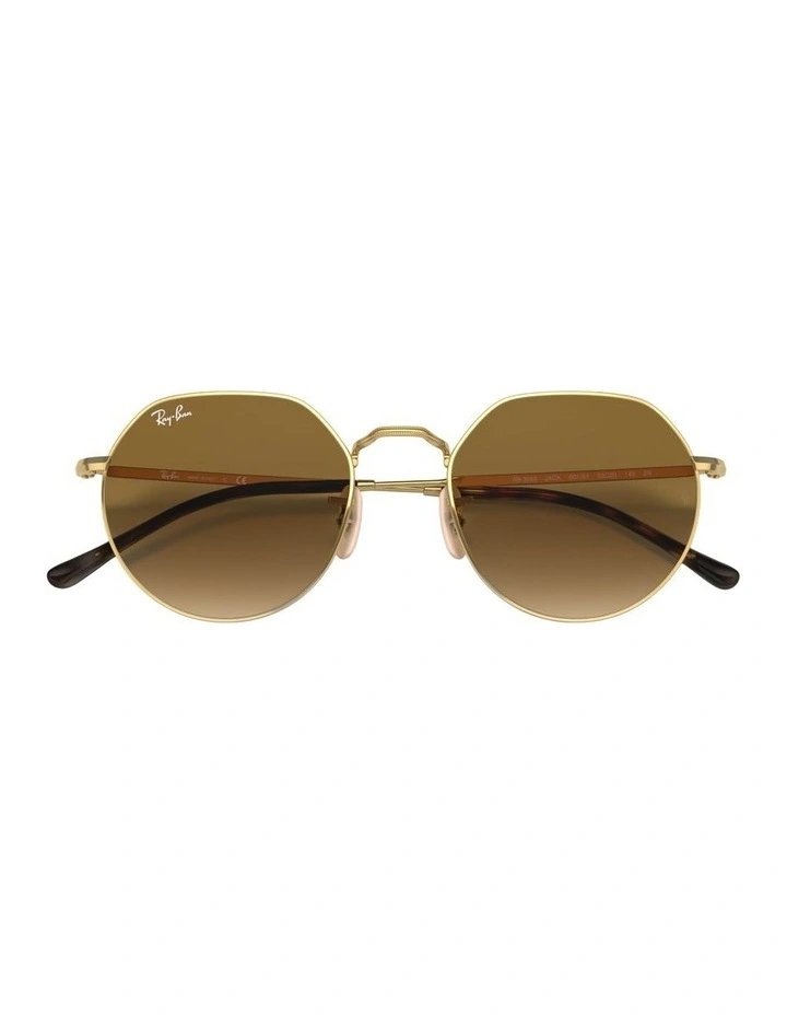 Jack Metal Sunglasses in Gold image 4