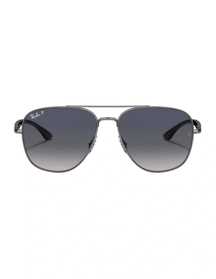 Metal Polarised Sunglasses RB3683 in Grey image 1