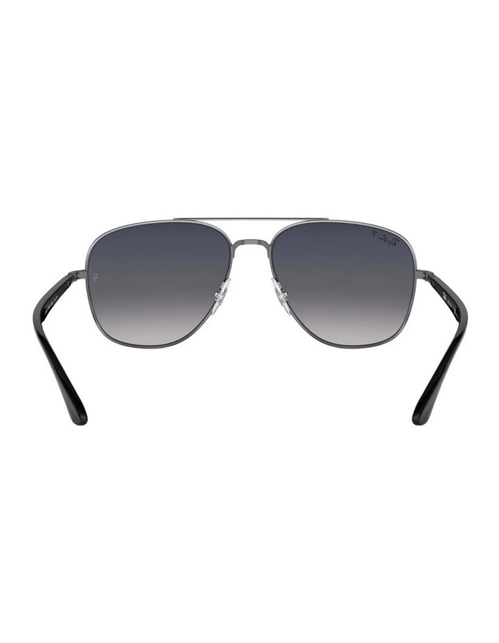 Metal Polarised Sunglasses RB3683 in Grey image 2