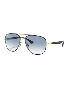 Metal Sunglasses RB3683 in Black