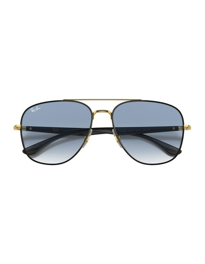 Metal Sunglasses RB3683 in Black image 4