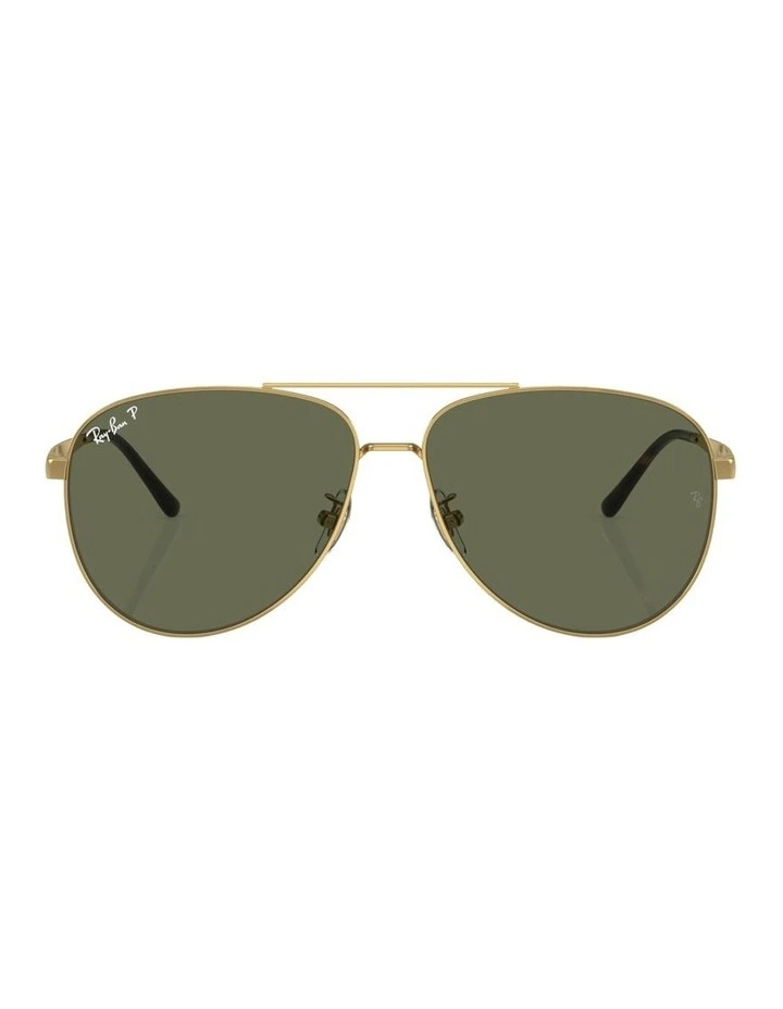 Metal Polarised Sunglasses RB3712D in Gold image 1