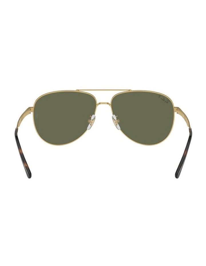 Metal Polarised Sunglasses RB3712D in Gold image 3
