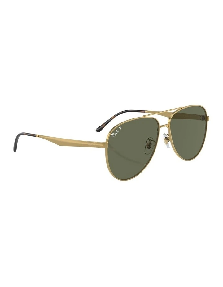 Metal Polarised Sunglasses RB3712D in Gold image 4