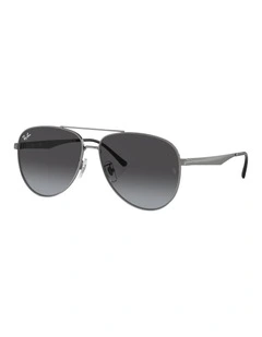 Metal Sunglasses RB3712D in Grey