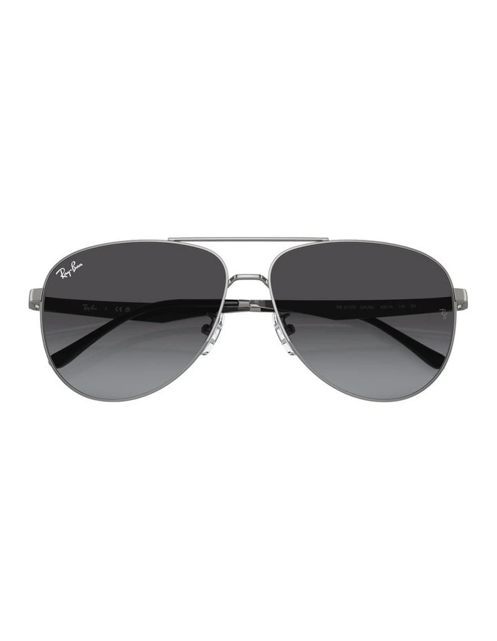 Metal Sunglasses RB3712D in Grey image 4