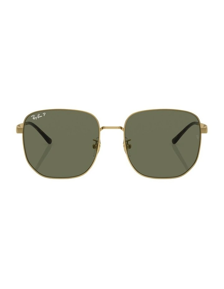 Metal Polarised Sunglasses RB3713D in Gold image 1