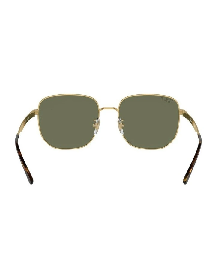 Metal Polarised Sunglasses RB3713D in Gold image 2