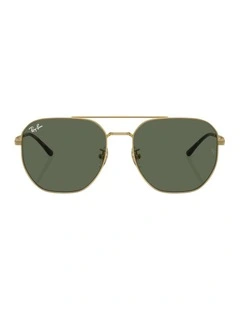 Metal Sunglasses RB3724D in Gold