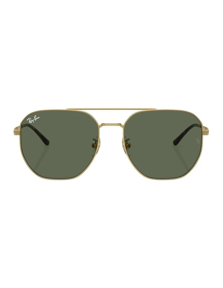 Metal Sunglasses RB3724D in Gold image 1