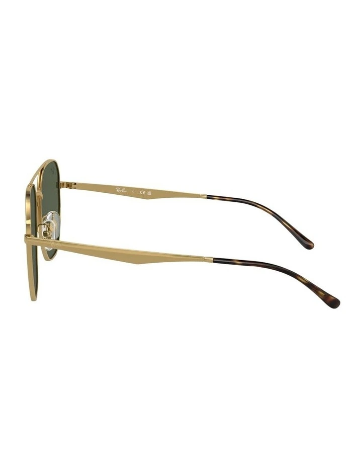 Metal Sunglasses RB3724D in Gold image 3