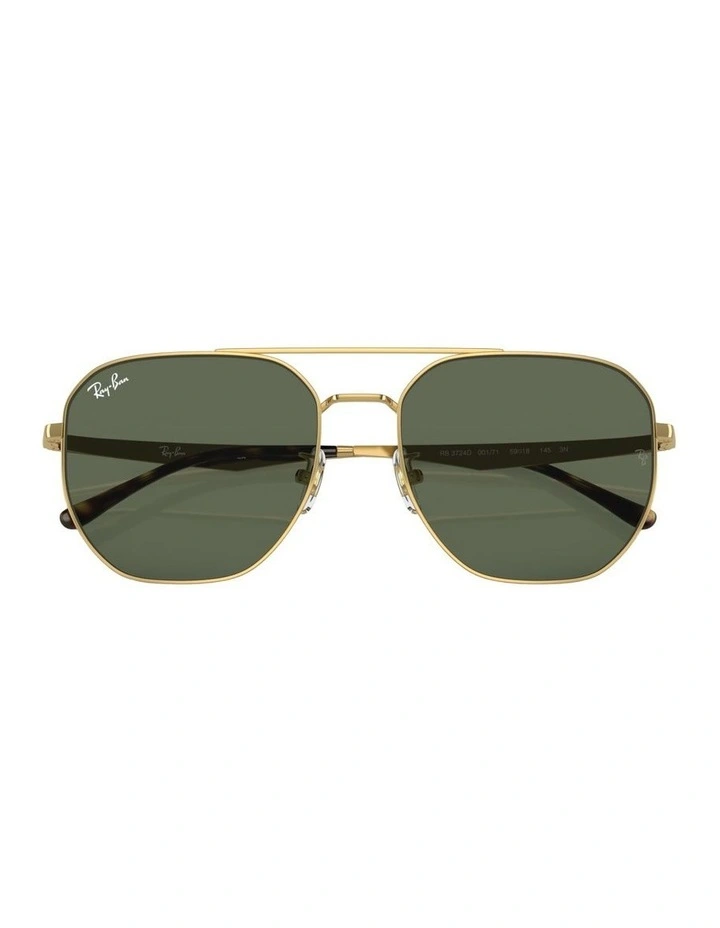 Metal Sunglasses RB3724D in Gold image 4
