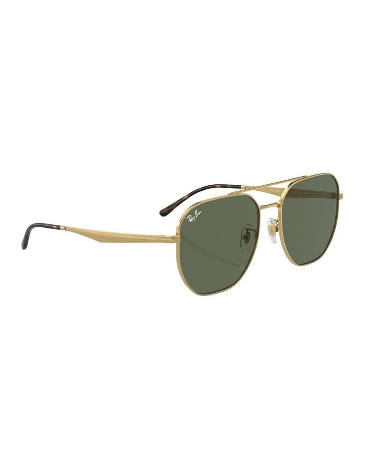 Metal Sunglasses RB3724D in Gold image 5